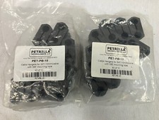 2-Pack PET-PB-10 10 mm dual cable hangers with 3/8" mounting hole