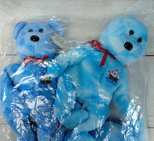 TY Beanie Babies - Set di 3 orsacchiotti SANTA MARIA, PINTA & NINA 2004 (44021) - Foto 11 di 11
