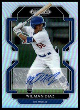 Wilman Diaz 2022 Panini Prizm Draft Picks #PDP139 Base Autographs Silver Auto