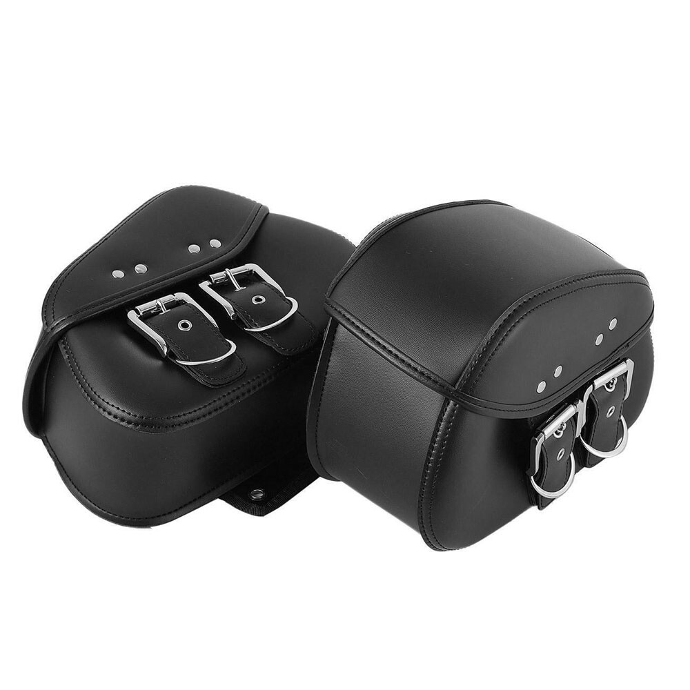 PU Leather Motorcycle Saddle Bags Saddlebag Luggage Bag For Sportster