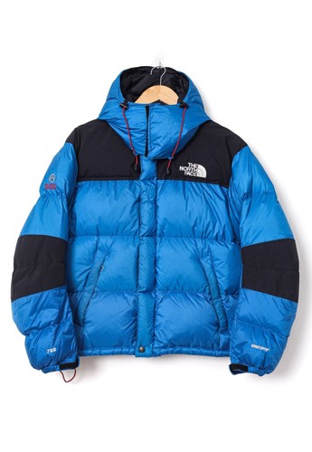 north face light blue puffer