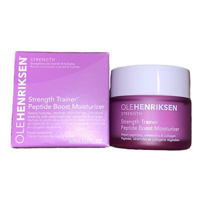 NIB OLE HENRIKSEN Strength Trainer Peptide Boost Moisturizer 1.7 oz 50 ml