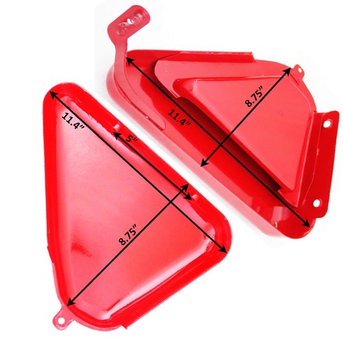 Pour Norton Commando Roadster 850 Panneau Latéral Acier Rouge Peint ECS - Photo 3/9