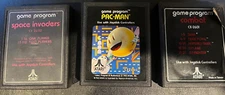 Atari Space Invaders, Pac Man and Combat...CLEANED & TESTED