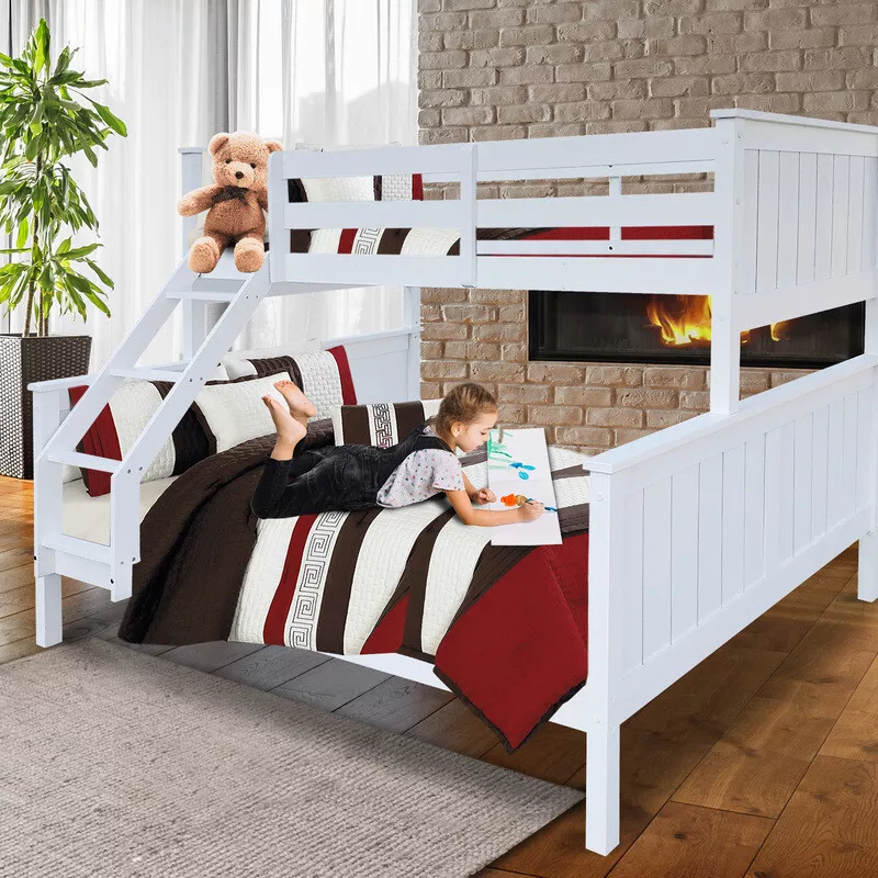 NEW Bunk Bed Double Single Frame Solid Pine Beds Children Bedroom