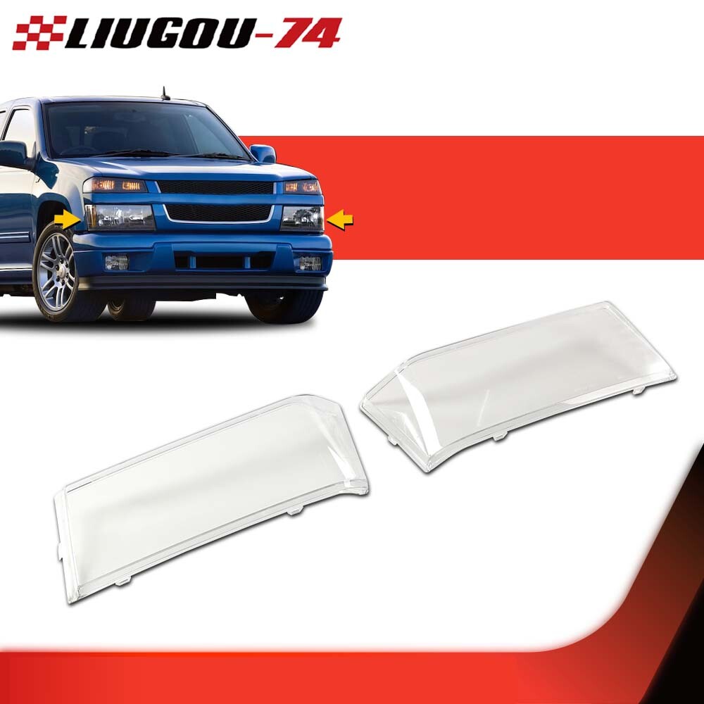 Fit For 0412 GMC Canyon/Chevy Colorado Headlight Headlamp Lens Clear