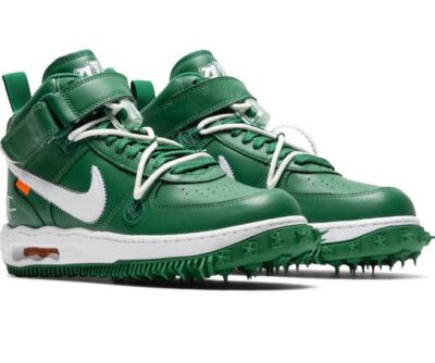 Nike Air Force 1 Mid x Off-White 'Pine Green' DR0500-300 SIZE  10.5 BRAND NEW