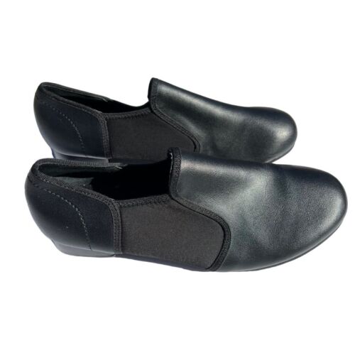 Balera Dancewear Liberts Womens Slip On Tap Shoes Black Footwear Dance Size 8A - Picture 1 of 13