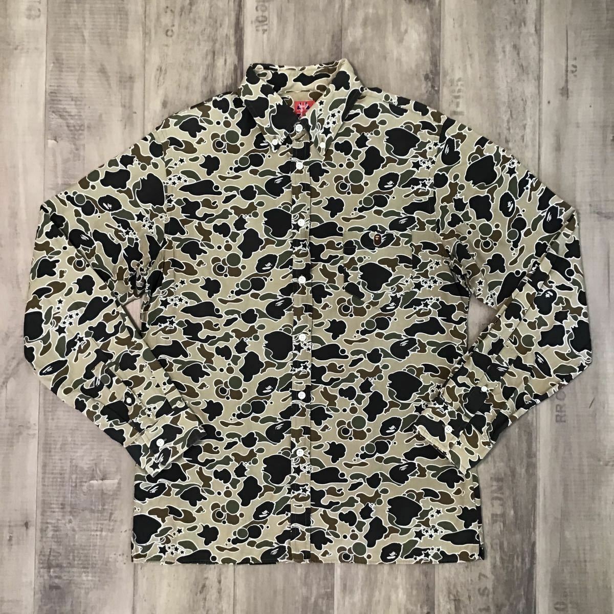 bape camo long sleeve shirt