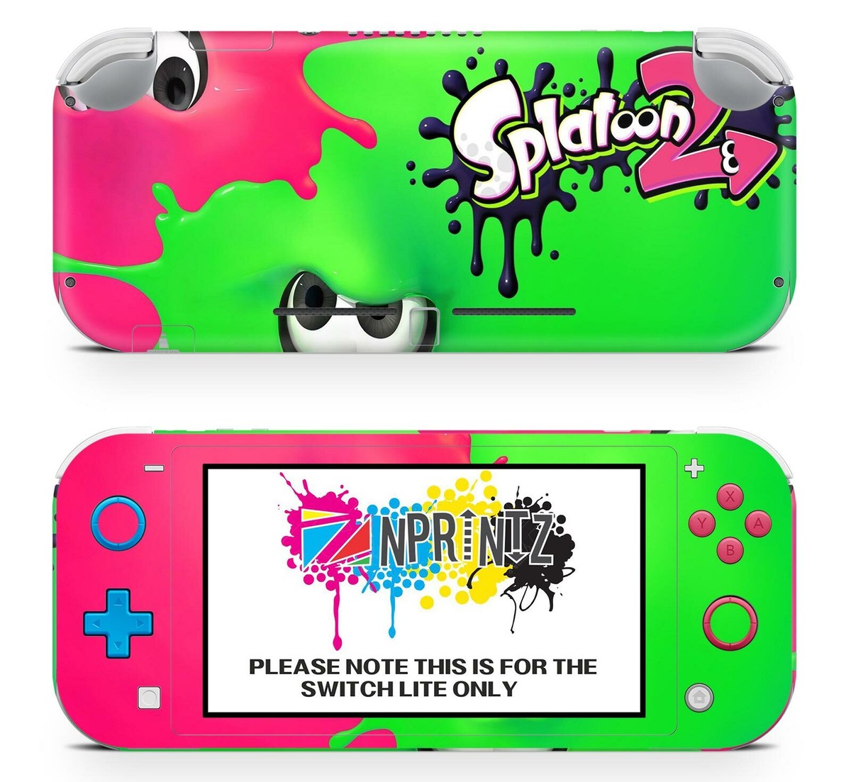 SPLATOON 2 NINTENDO SWITCH LITE PROTECTIVE SKIN DECAL VINYL