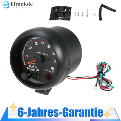 Universal 12V Motorrad Drehzahlmesser LED Hintergrundbeleuchtung Auto Zubehör DE