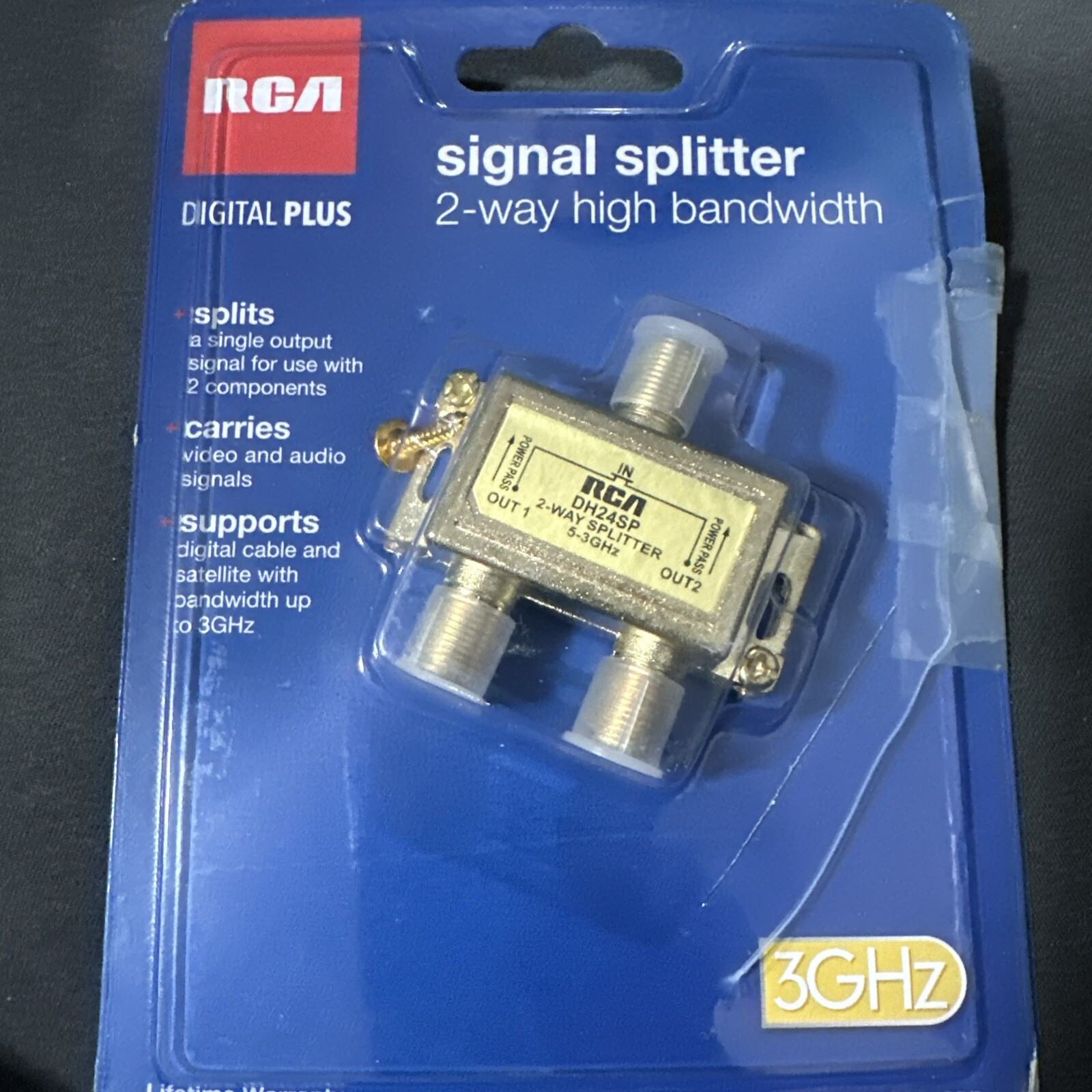 signal splitter digital plus 2 way high bandwidth 3GHZ RC new open box ...