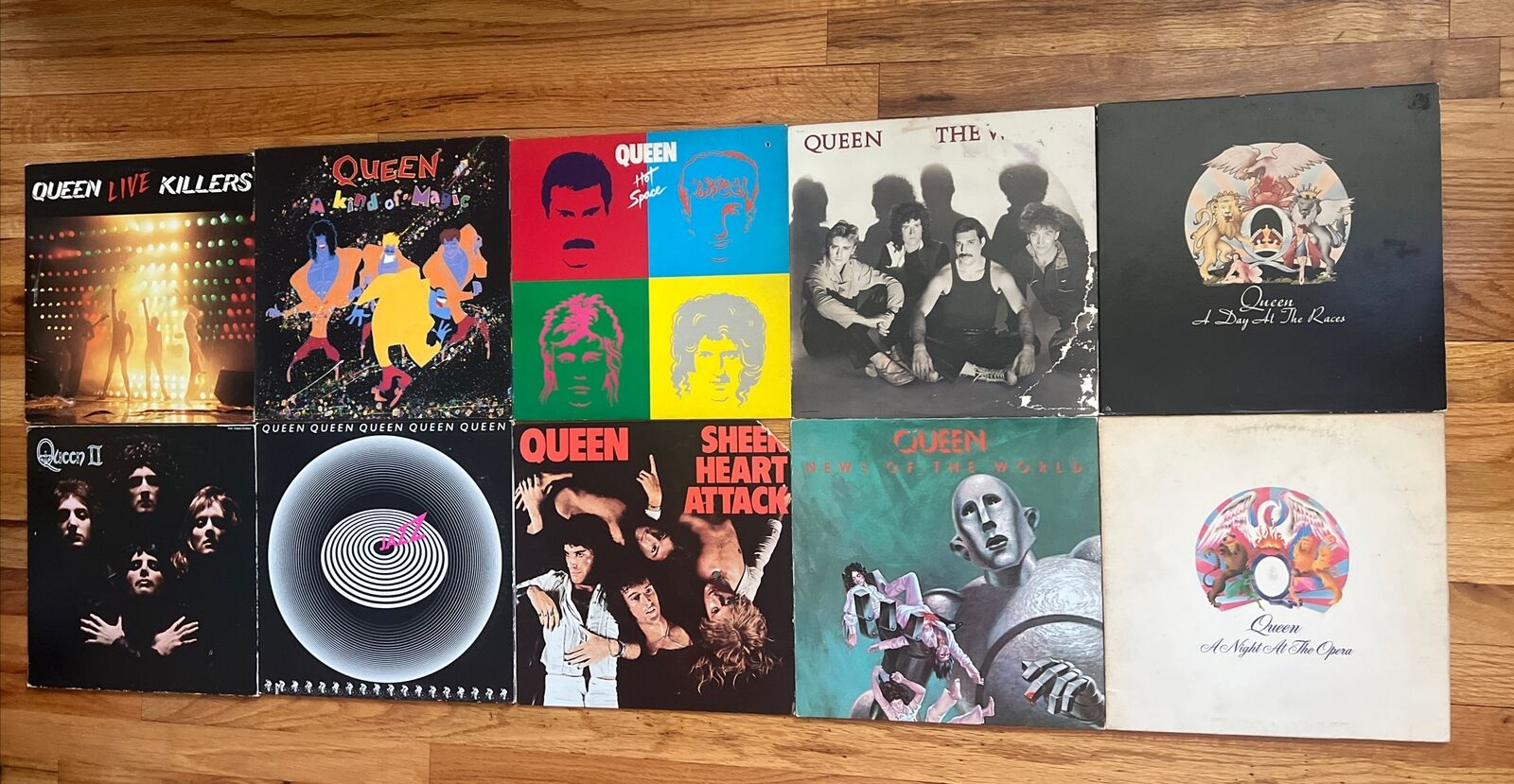 Queen Vinyl Lot Of 10 LPs VG+