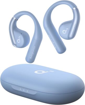 Soundcore AeroFit Open-Ear Headphones Snug Fit Ear Hook Earbuds Waterproof 4Mics