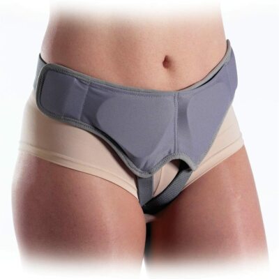 Hernienstützgürtel Leistengegend reduzierbare Fachwerkbinder Strebe abnehmbare Pads atmungsaktiv UK