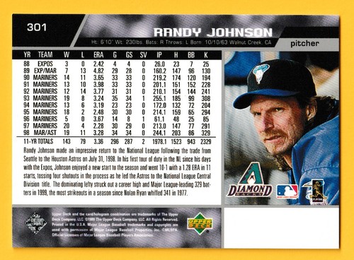 Randy Johnson Collection - Pick One - Fill Your Set - Picture 110 of 256