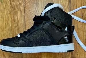 glam pie glitter black sneakers