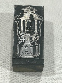 COLEMAN LANTERN & STOVE CO. ADVERTISING PRINTING PRINTER BLOCK LETTER PRESS