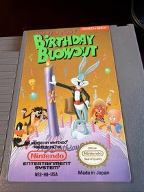 The Bugs Bunny Birthday Blowout Nintendo NES 1990 Excellent Tested Gently Used