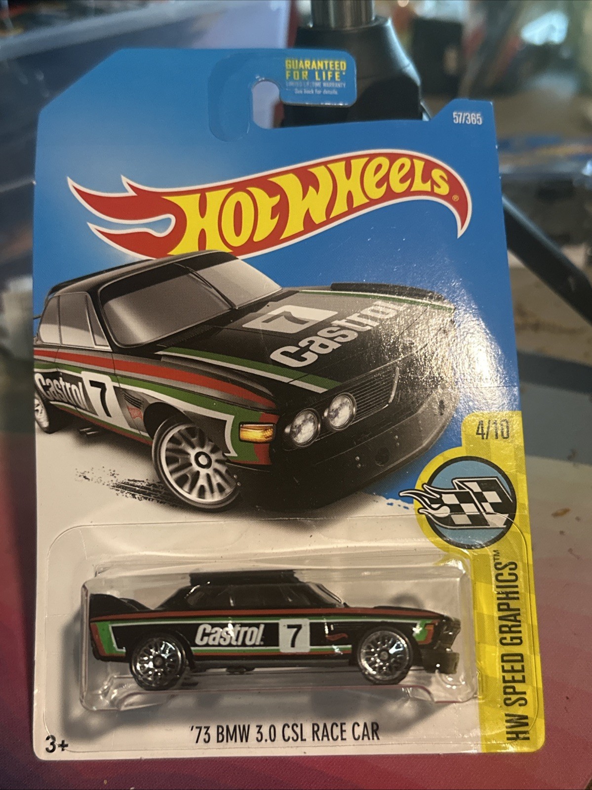 Hot Wheels '73 BMW 3.0 CSL Race Car  #57/365