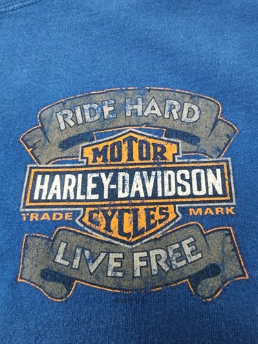 Holeshot Harley Davidson Mt.Pleasant Michigan Graphic T-shirt Men's XL Faded - Picture 2 of 8