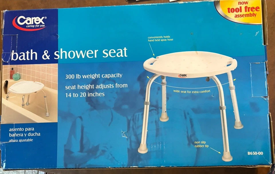 Asiento de baño y ducha Carex nuevo en caja Foto 3 de 3