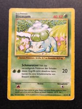 Pokemon TCG Karte Bisasam 44/102, Basis Set, Played (PL), deutsch, 1995-1998