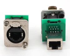 NEUTRIK - etherCON Panel Mount RJ45 Socket with Feed Through Connection, 8 pin