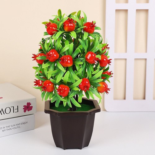 Realistic Small Fruit Tree Potted Outdoor Courtyard Decor