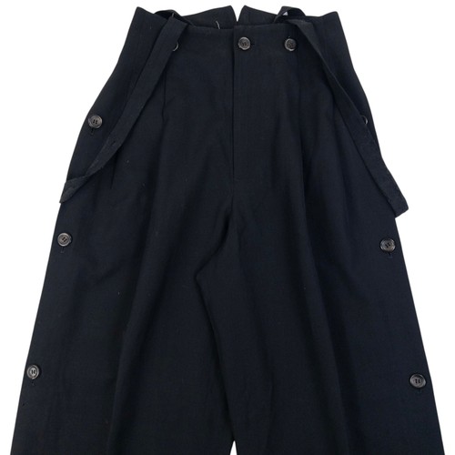 Issey Miyake, Vintage 90s Issey Miyake Button Suspender Trousers Size W25