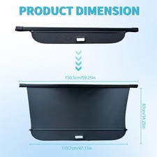 Für AUDI Q7 SUV 4L 2005-2015 Laderaumabdeckung Abdeckrollo Kofferraum 4L0863553