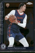 2025-26 Topps Chrome #280 Yanic Konan Niederhäuser Los Angeles Clippers Rookie