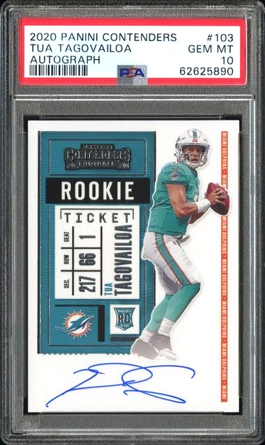 Tua Tagovailoa Panini Contenders #103 Autograph