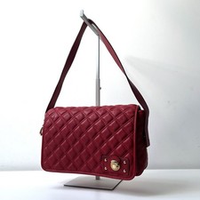 MARC JACOBS Red Quilted Real Leather Medium Shoulder Bag