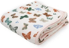 Little Unicorn Original Premium Cotton Quilt | 47"x47", Butterflies 