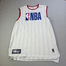 NBA Official Licensed Apparel Basketball Jersey White Red Mesh Mens Size XL