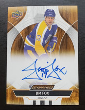 2024-25 Engrained Icons Jim Fox Auto #CA-JF Los Angeles Kings