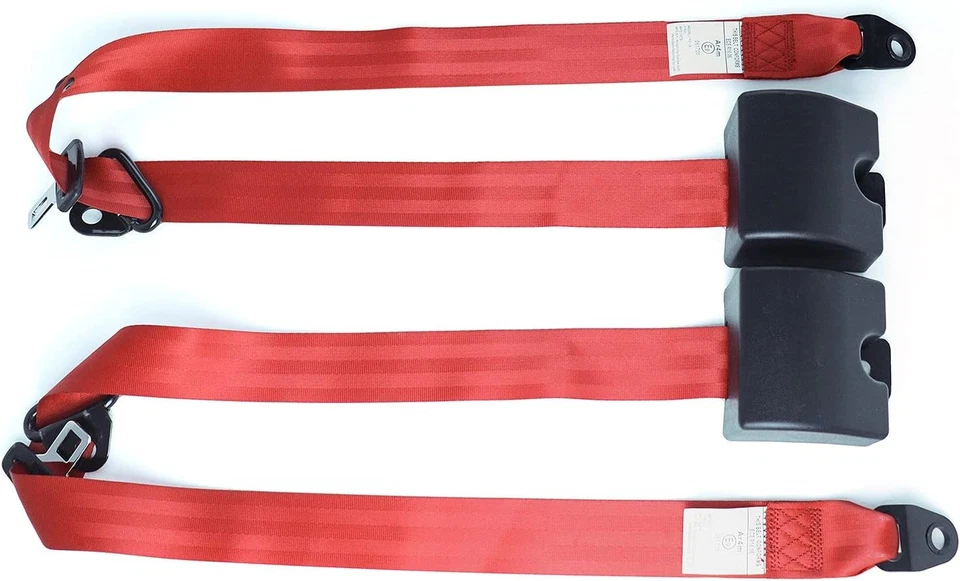 2 Set 3-point Adjustable Retractable Shoulder Seat Belt Straps For Dodge Dakota - Image 3 of 4