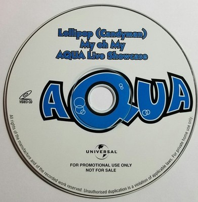 Aqua / ULTRA RARE LIVE + VIDEOS VCD 1998 Lene Nystrom / Rene Dif / Soren / Claus