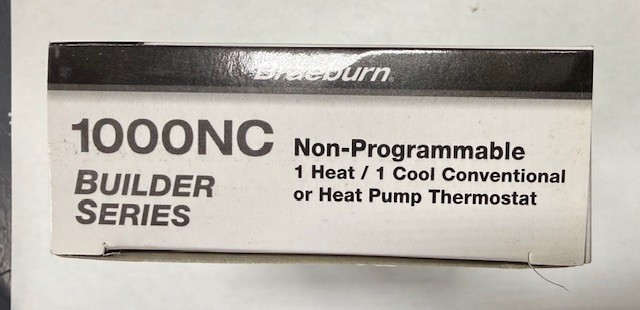 Braeburn 1000NC Builder Series Non-Programmable Thermostat