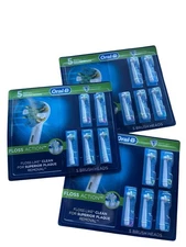 3 Packs Oral-B FlossAction Toothbrush Refill Brush Heads 5 Per Pack = 15 Refills