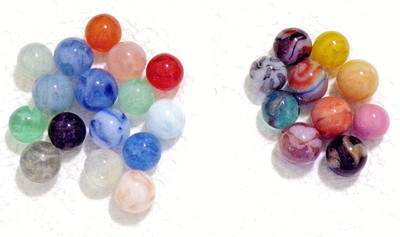 26 CHAMPION AGATE CO. MARBLES, GREAT STARTER COLLECTION