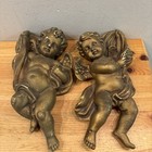 New ListingHomco Vintage Lot of 2 Gold 1120 Cherub Angels Wall Hangings Free Shipping