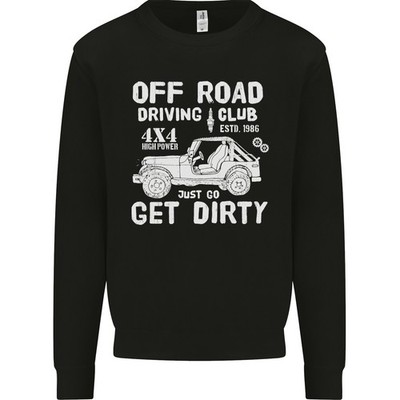 Gelände Fahren Club Get Dirty 4x4 Lustig Herren Sweatshirt Pulli