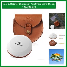 Axe & Hatchet Sharpener, Axe Sharpening Stone, 180/320 Grit