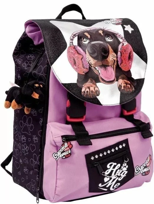 STARPAK Zaino Piccolo Bimba Con Cane, 26x23x9cm Per Asilo E Scuola - 4