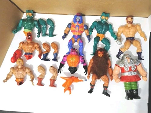 He-man lot of 10 Masters of the Universe - Action Figures & Parts - Vintage 80's
