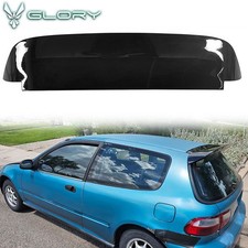 Fits 92-95 Honda Civic Hatchback Roof Spoiler Rear Window Wing Abs Gloss Black