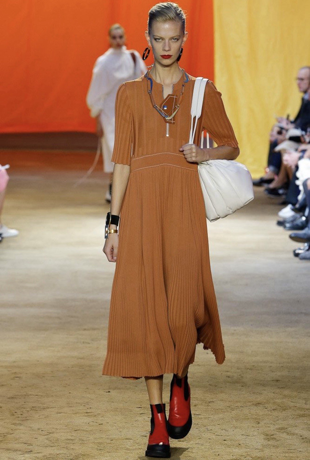 Celine Ribbed Knit Long Dress M Summer 2016 Runway Phoebe Philo