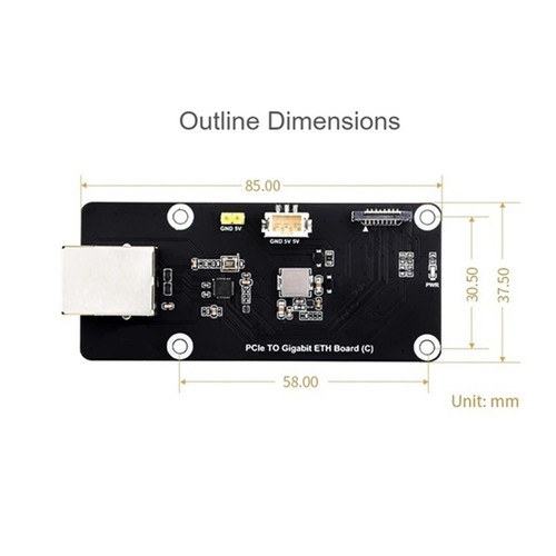 For 5 PCIe to Gigabit Adapter Board Supports RPi Driver- for PCIe to9456 - Afbeelding 10 van 10
